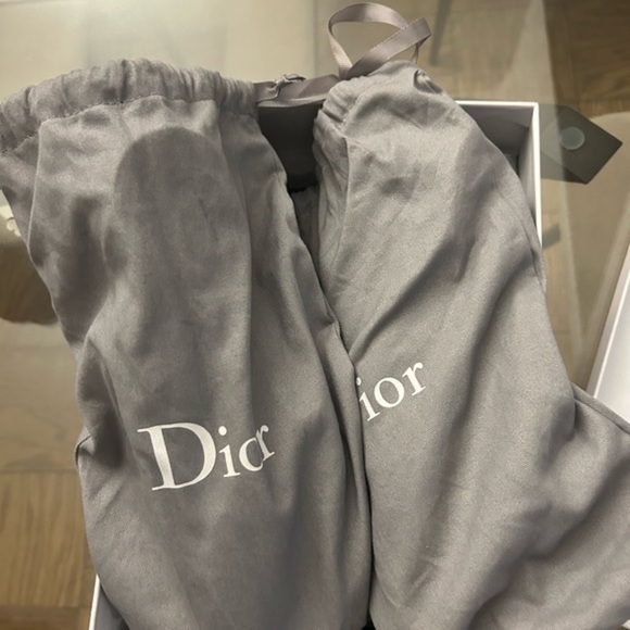 Dior Baby D Deep Blue Velvet Mary Jane Ballerina Pump Size 41.5 - Picture 7 of 16